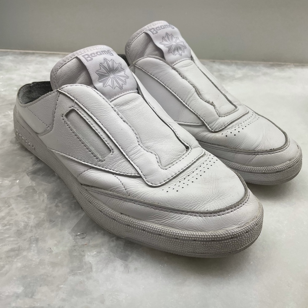 Reebok “Beams”, Slip on, White Sneaker, Men’s, Size 8